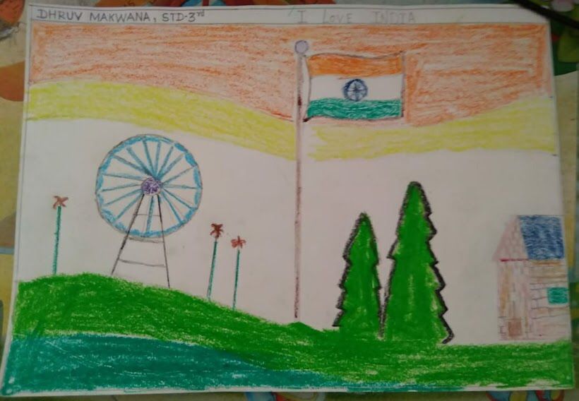 Draw in 15 August special drawing 🇮🇳❣️ Independence day ✨️ #artist_sidd_  #15august #independenceday #india #indiamap #in... | Instagram