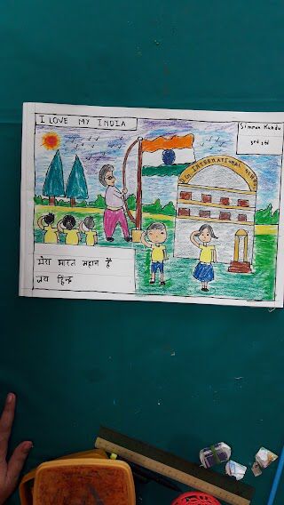Independence day drawing for kids||15th August painting||school drawing -  YouTube