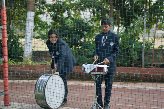 Students playing bands at Josh 2023 at dg school