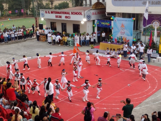 Students  playing drills on the song Aaramb